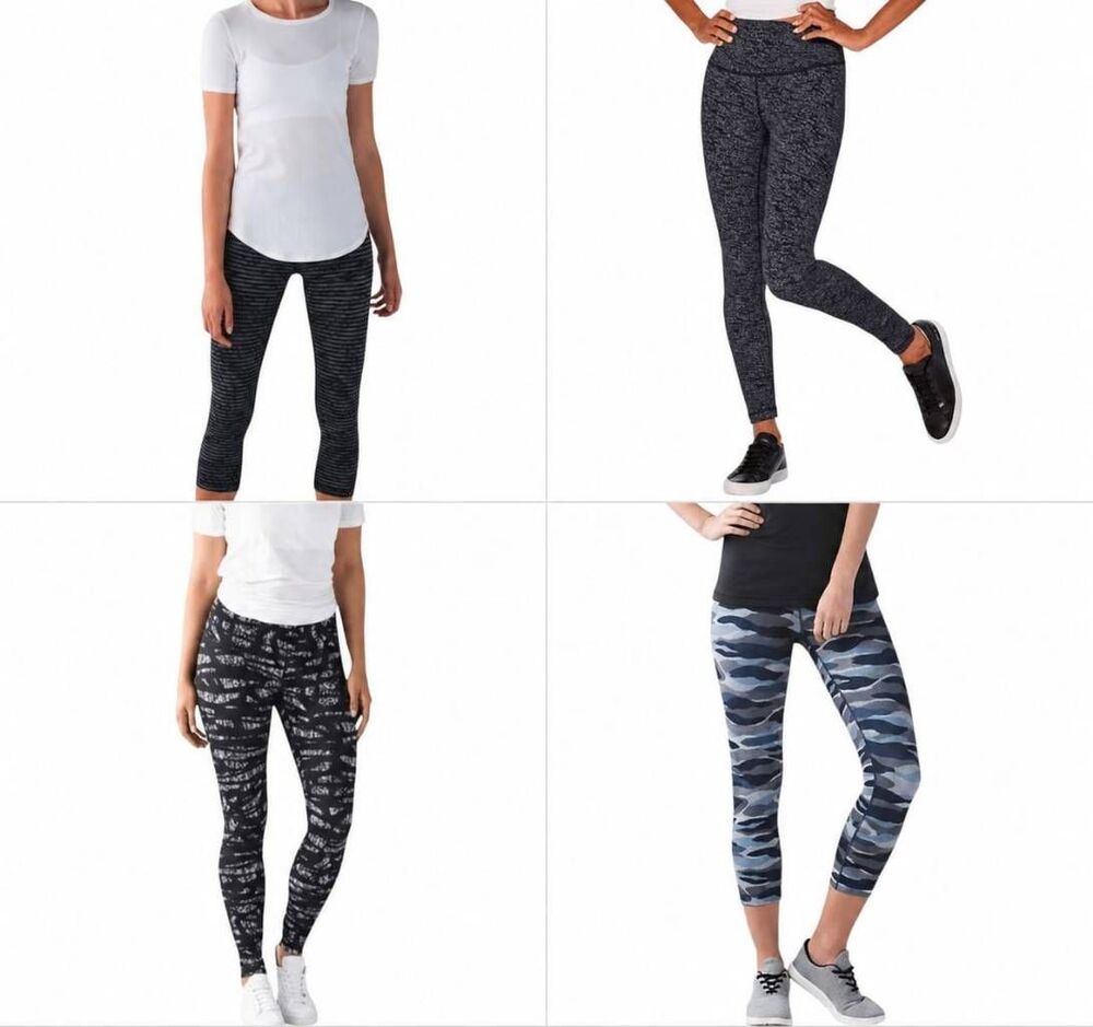 LULULEMON ATHLETICA Bundle Of 4 Pairs Of Leggings Size 4